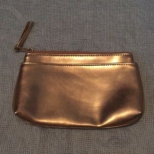 Gold metallic clutch